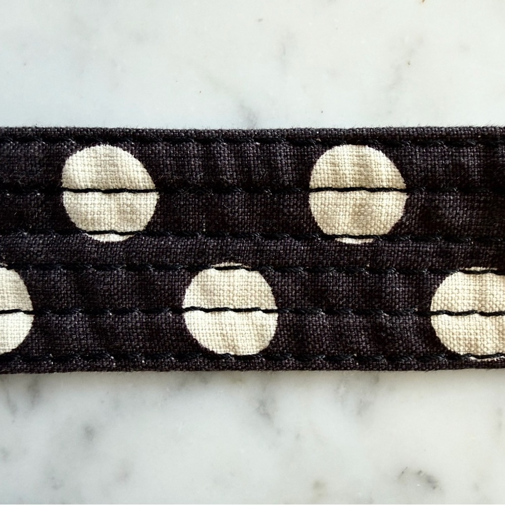 J Crew set of 2 fabric belts, plaid & polka dots, adjustable, S/M - Picture 6 of 10
